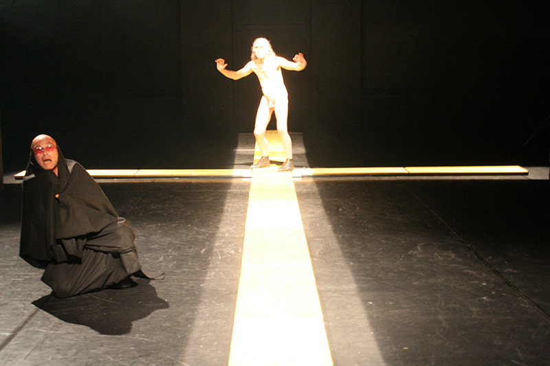2007 - Hirnjoggen - Dostojewski Großinquisitor, i-camp 10, v l Peter Pruchniewitz, Kurt Bildstein