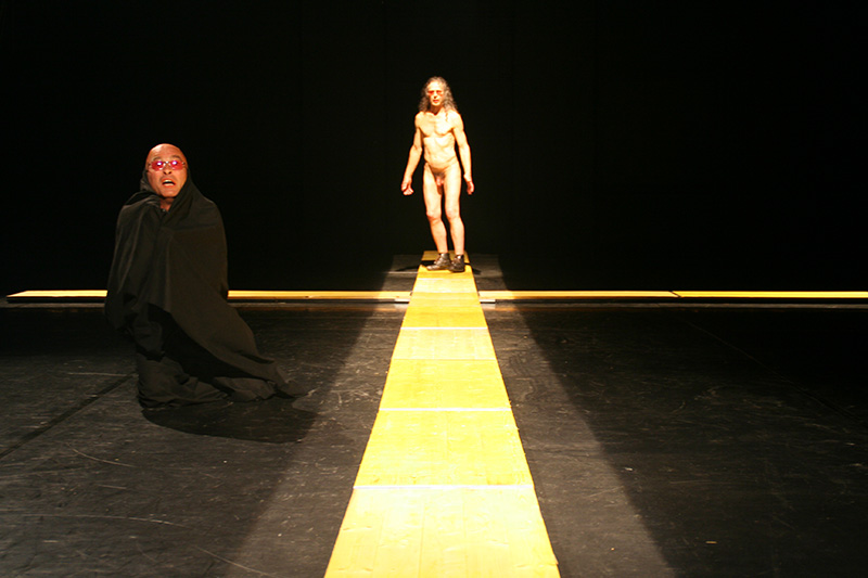 2007 - Hirnjoggen - Dostojewski Großinquisitor, i-camp 9, v l Peter Pruchniewitz, Kurt Bildstein