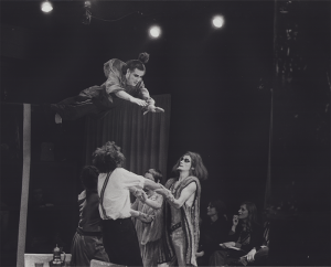 1972 - KAHLE S&Auml;NGERIN (oben Bernd Halla, v l Erwin V&ouml;lger, Hanna Ermann, Wolfgang Hoppe)&copy;FTM