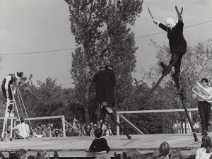 1980 - ZEIT F&Uuml;RS PARADIES - Theaterfestival M&uuml;nchen (Rolf Kassalicky, Kurt Bildstein, Siegi Maschek, Wolfgang Tietze)&copy;V Giesche