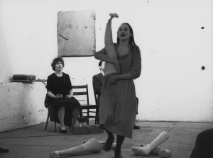 1982 KLEINB&Uuml;RGERHOCHZEIT aus SCHLACHT, Heiner M&uuml;ller (Ursula Sawallisch, Cornelia Haenchen) &copy;Volkmar Giesche